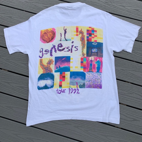 Vintage Genesis 1992 Tour Shirt XL Rock Band - Picture 2 of 4